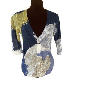 Sigrid Olsen short sleeves sweater top